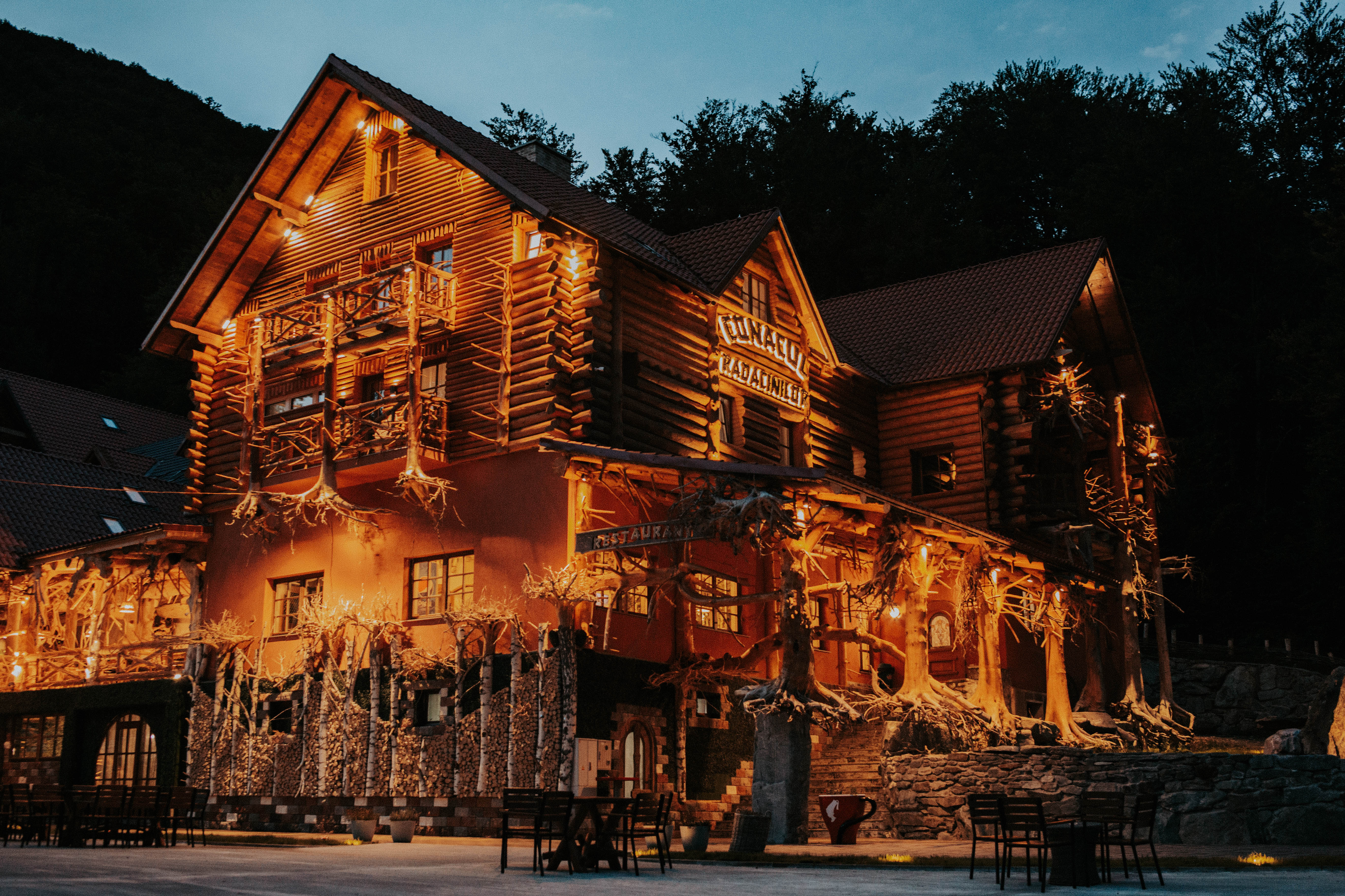 cabin lighting. chalet lighting.