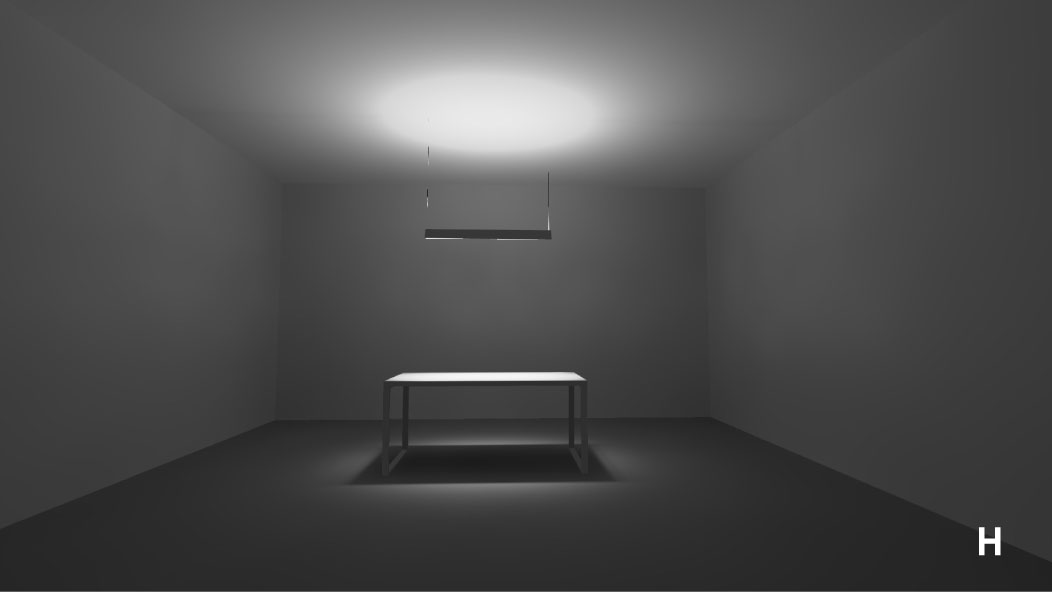 Distributie luminoasa Duoluce- up&down linear system for offices