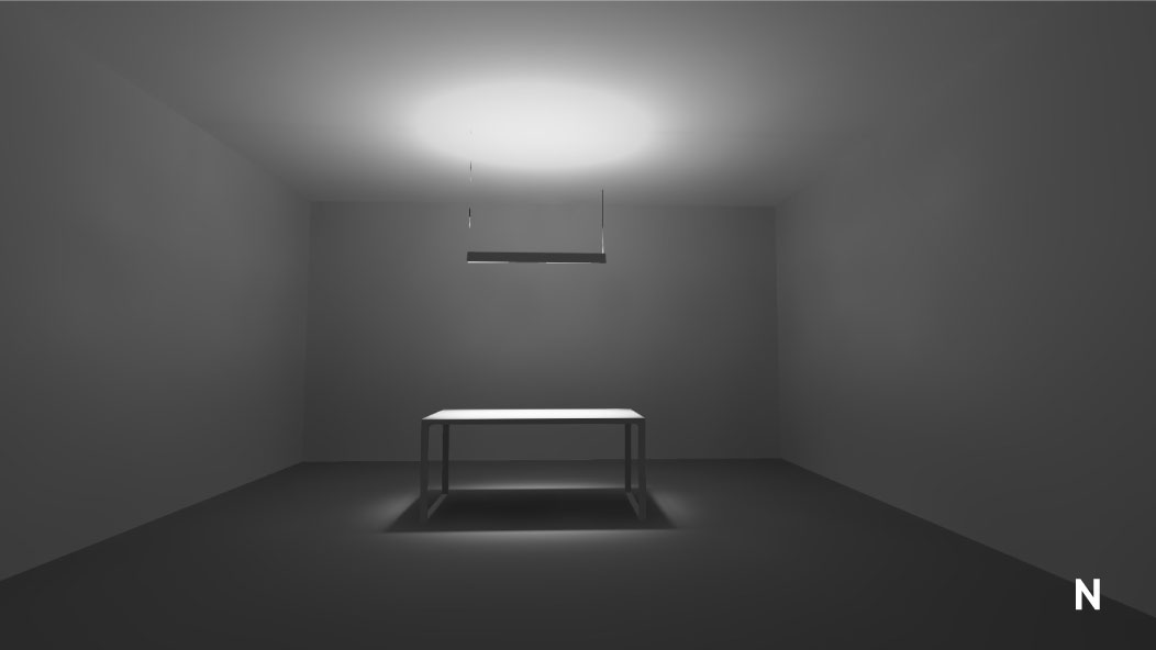 Distributie luminoasa Duoluce- up&down linear system for offices