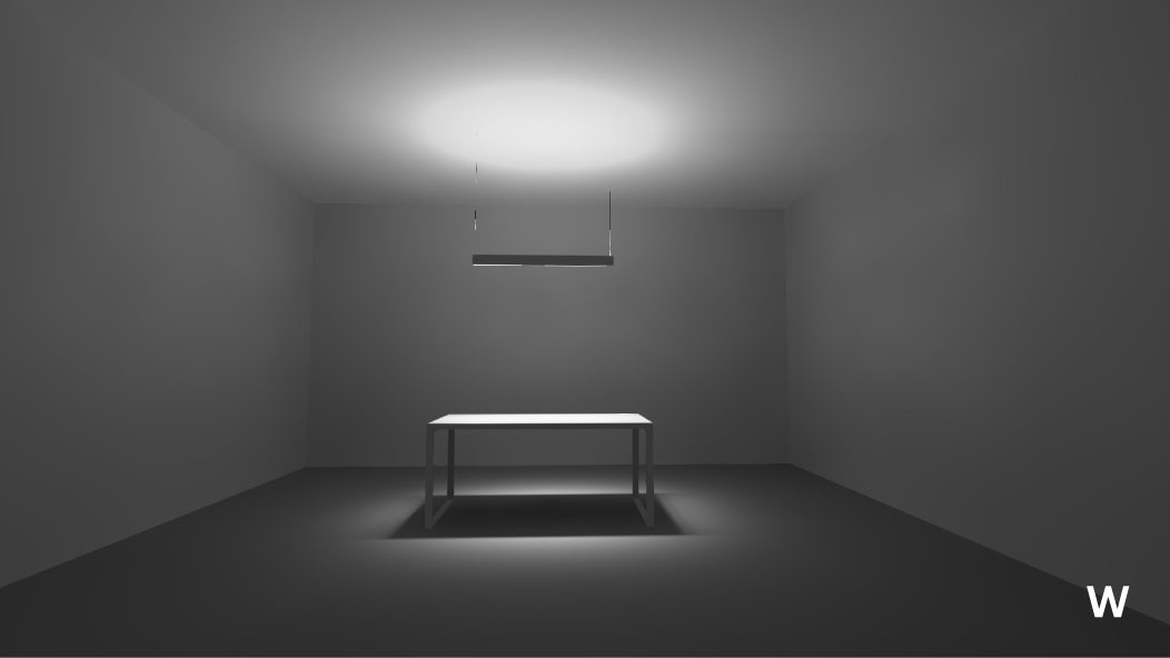 Distributie luminoasa Duoluce- up&down linear system for offices