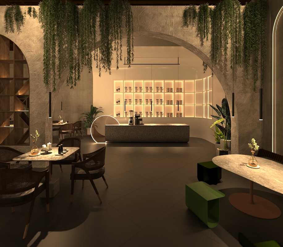 iluminat liniar restaurant